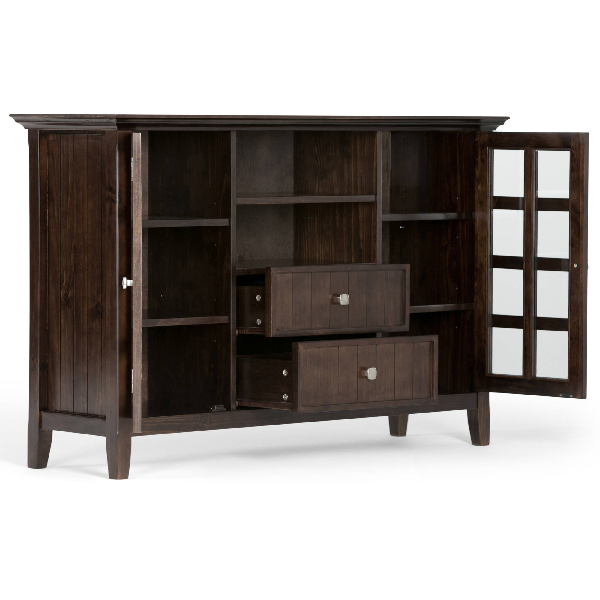 Brooklyn + Max Brunswick Collection Tobacco Brown Tall TV Media Stand for TVs up to 60''