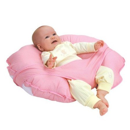 Leachco Cuddle-U Basic Nursing Pillow & More, Pink Pin Dot ...