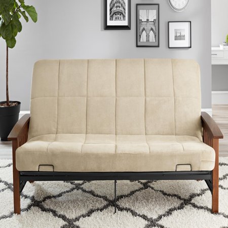 Better Homes & Gardens Mission Wood Arm Futon, Multiple Colors ...