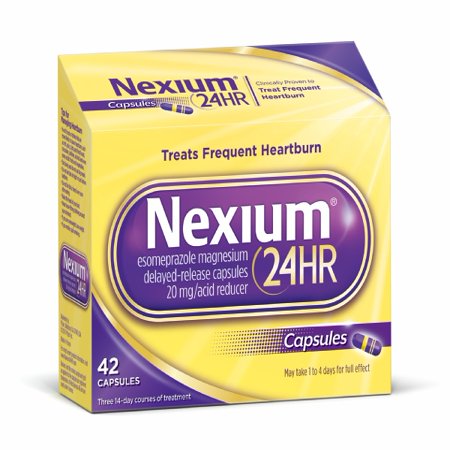 Nexium 24HR (20mg, 42 Ct) Delayed Release Heartburn Relief Capsules ...