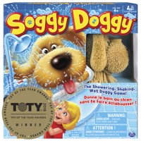 Soggy Doggy Board Game for Kids with Interactive Dog Toy