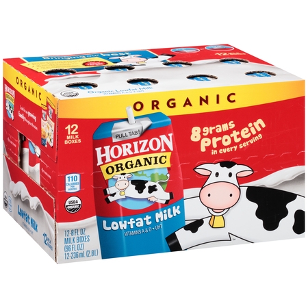 Horizon Organic Low Fat Milk, 8 fl oz, 12 Count
