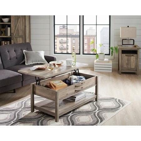 Better Homes & Gardens Modern Farmhouse Lift-Top Coffee Table, Rustic Gray (Best Coffee Table Ever)