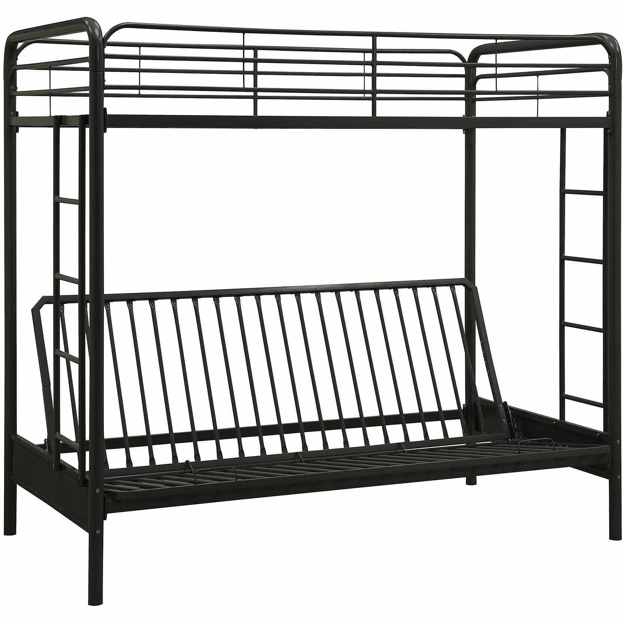 DHP Twin-Over-Futon Metal Bunk Bed, Multiple Colors