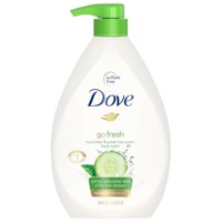 Dove Cucumber and Green Tea, Sulfate Free Body Wash with Pump, 34 oz