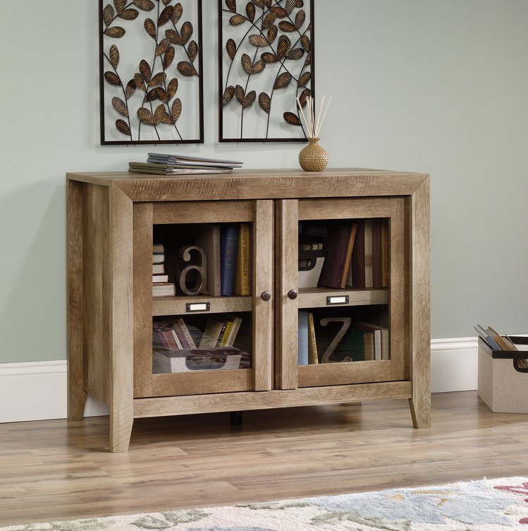 Sauder Dakota Pass Console Cabinet for TVs up to 42'', Craftsman Oak Finish