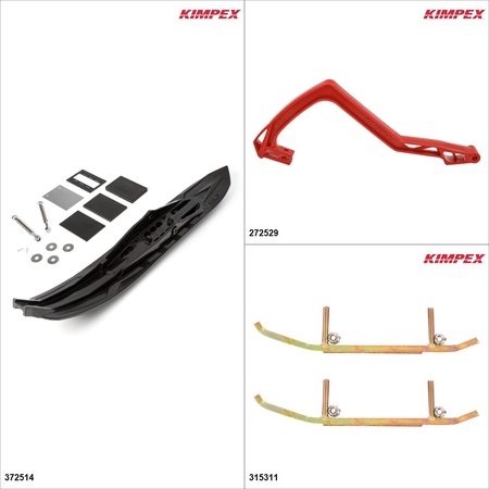 Kimpex - Arrow Ski Kit - Black, Ski-Doo MXZ XRS 600R 2019 Black / Red 