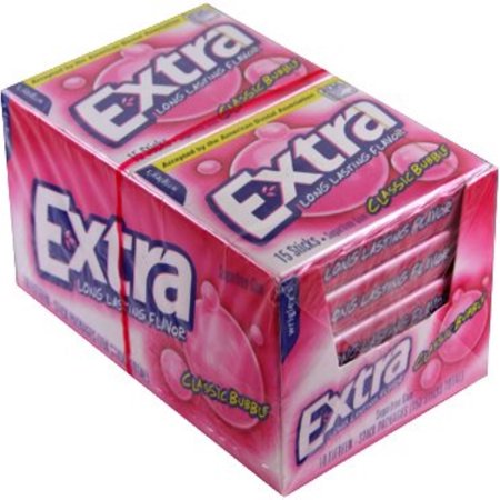 Extra Gum - Classic Bubble, 15 Count - Walmart.com