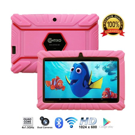 Contixo 7” Kids Tablet K2 | Android 6.0 Bluetooth WiFi Camera for Children Infant Toddlers Kids Parental Control w/Kid-Proof Protective Case (Best Tablet For Art Students)