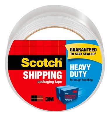- Scotch Heavy Duty Shipping Packaging Tape, 1.88 in x 54.6 yd, 1/Pack