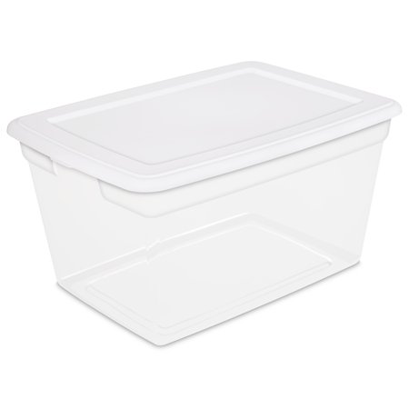 Sos Medium Storage Box - Sterilite 58 Qt./55 L Storage Box, White