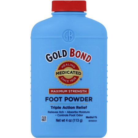 GOLD BOND Maximum Strength Medicated Foot Powder, 4oz - Walmart.com