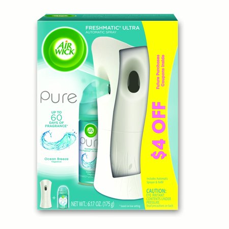 Breeze Air Conditioning - Air Wick Pure Freshmatic Automatic Spray Kit (Gadget + 1 Refill), Ocean Breeze, Air Freshener