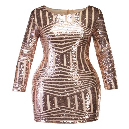 Bodycon Bandage Dresses for Women Long Sleeve Backless Glittering Sequin Evening Party Cocktail Short Mini Club Wear