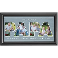 Personalized Dad Typography Photo Print, Available in Papa or Dad