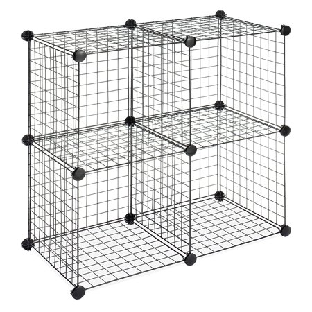 - Whitmor Storage Cubes Black Set of 4