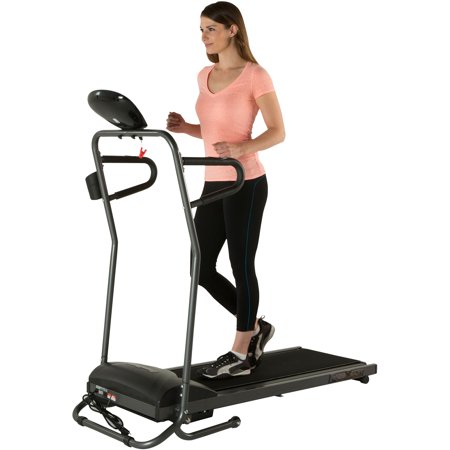 Fitness Reality TRE5000 Compact Foldable Electric Treadmill with Heart Pulse System