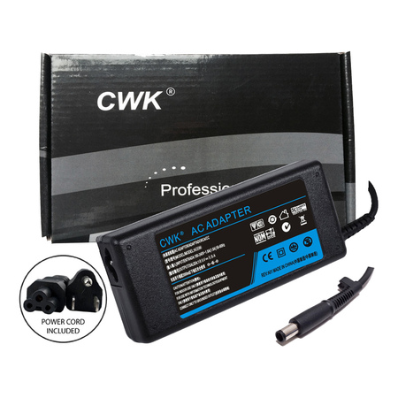 CWK® AC Adapter Laptop Charger Power Supply Cord for HP 8510p 8510w 8710p 8710w Business 8530p 8565W Compaq 384019-001 609939-001 Compaq 463955-001 PPP009L-E Compaq 500 510 530