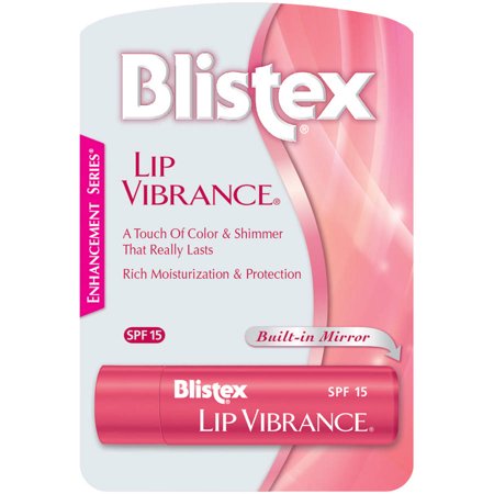 (2 pack) Blistex Lip Vibrance Lip Care Balm, SPF 15 Protection, For Chapped Lips, 1 stick, 0.13