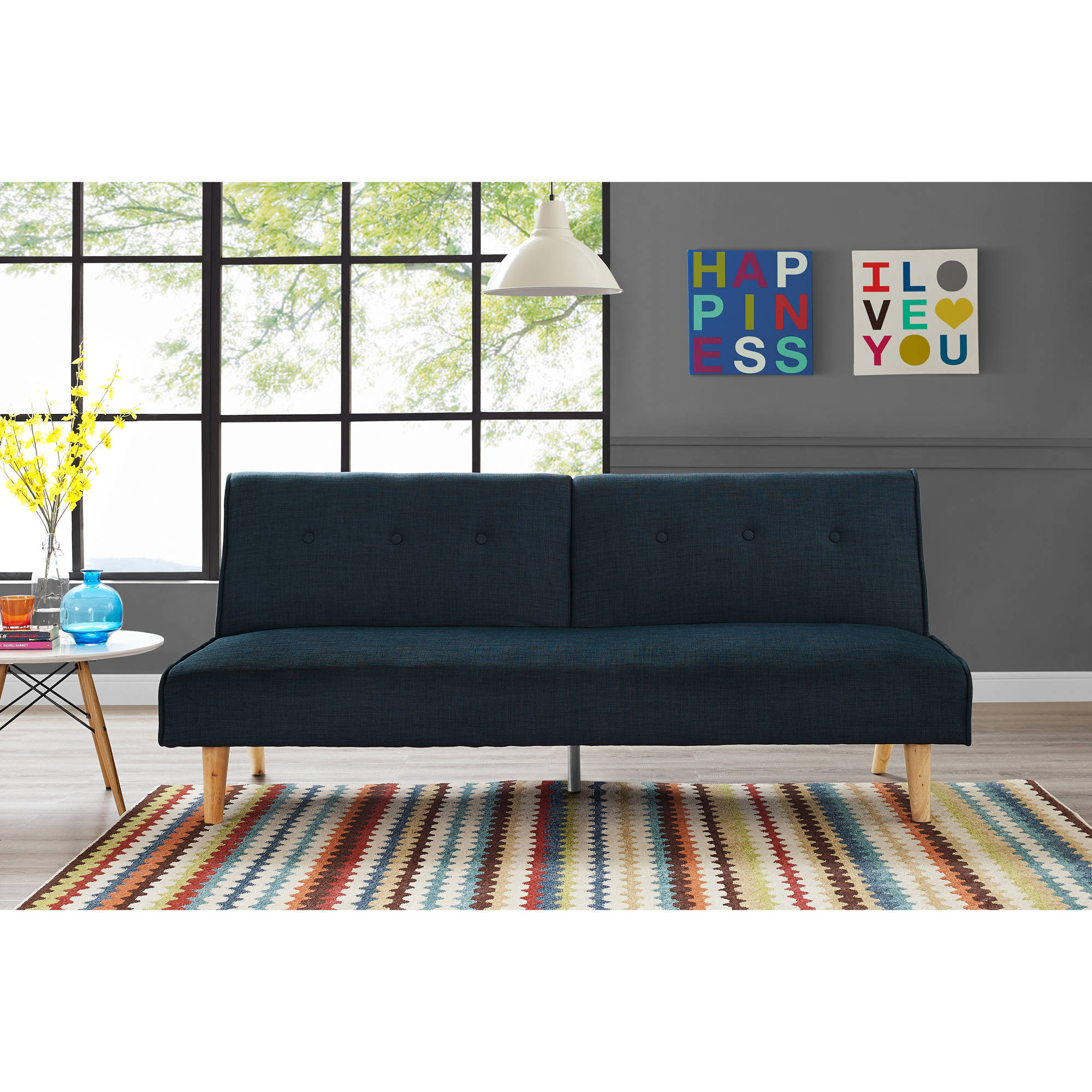 9 by Novogratz Palm Springs Futon, Multiple Colors