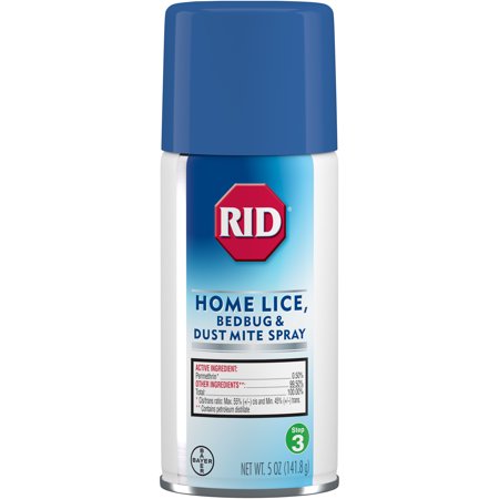 RID Home Lice, Bed Bug & Dust Mite Spray, With Permethrin, 5 (Best Way To Get Rid Of Cat Hair)