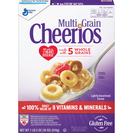 Multi Grain Cheerios Gluten Free Multigrain Cereal 18 (Top Ten Best Cereals)