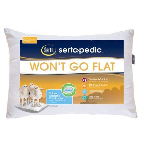 Firm Standard Pillow - Sertapedic Won't Go Flat Pillow