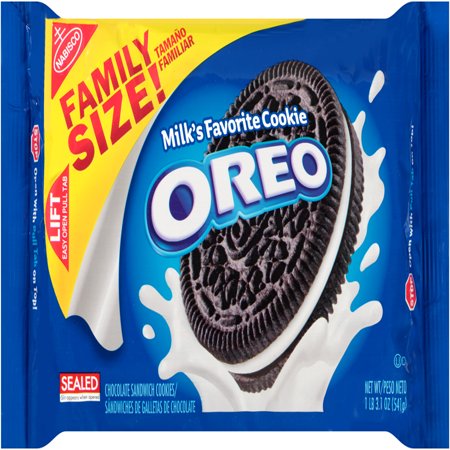 Nabisco Oreo Sandwich Cookies Family Size, 19.1 Oz. - Walmart.com