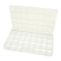 Organizer No Spill 32Comp 13.7X8.6X1 Clear