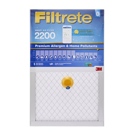Filtrete Smart 20 x 25 x 1 inch Premium Allergen & Home Pollutants HVAC Air and Furnace Filter, 2200 MPR, 1 (Best Filter For Weed Smoke)