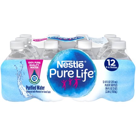 Nestle Pure Life Purified Water, 8 Fl. Oz., 12 Count - Walmart.com