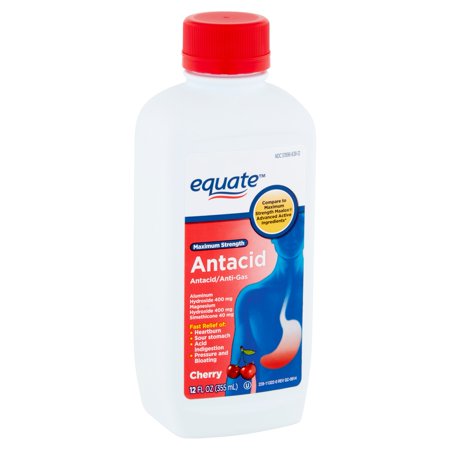 - Equate Maximum Strength Cherry Antacid, 12 fl oz