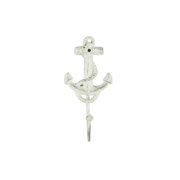 Whitewashed Cast Iron Anchor Hook 7 Decorative Wall Hook Anchor Decor Whitewashed Cast Iron Anchor Hook 7 Decorative Wall Hook Anchor Decor
