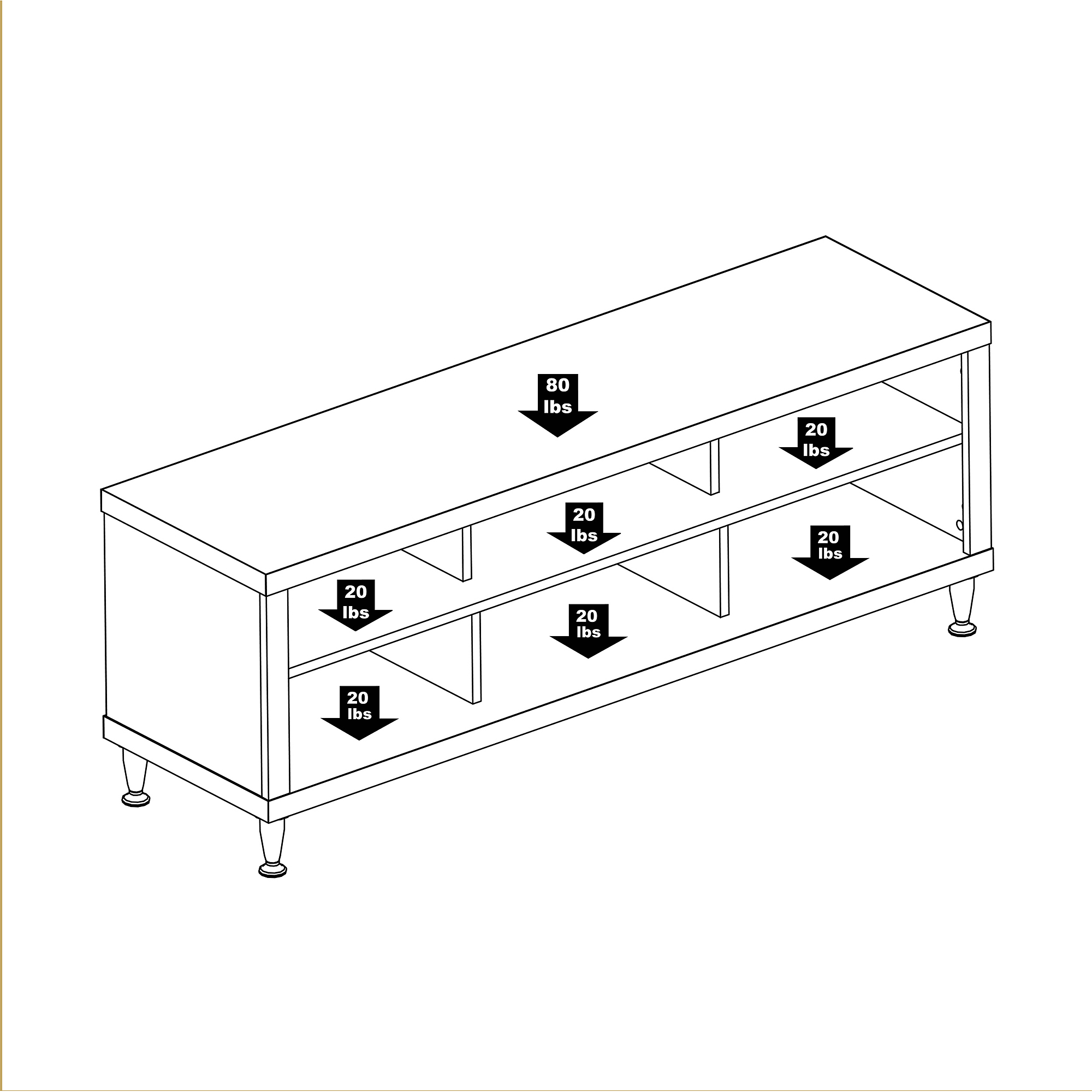 Series 9 Designer 55'' TV Stand