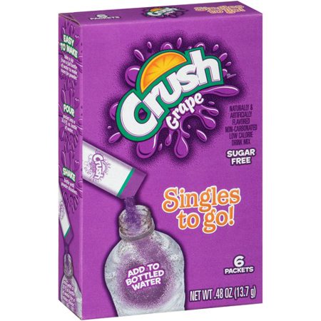 Singles Circle Singles - Crush Singles To-Go Grape Drink Mix, 0.45 Oz., 6 Packets