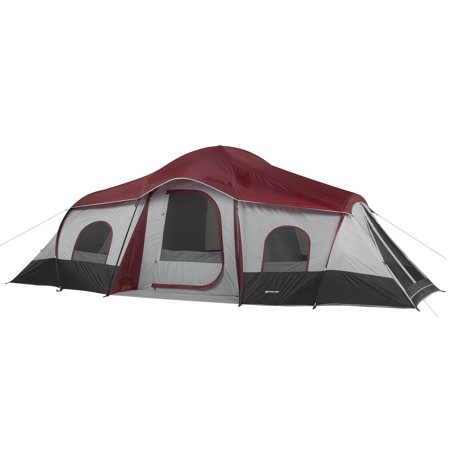 Ozark Trail 10-Person 3-Room Cabin Tent with 2 Side (Best Two Person Backpacking Tent)