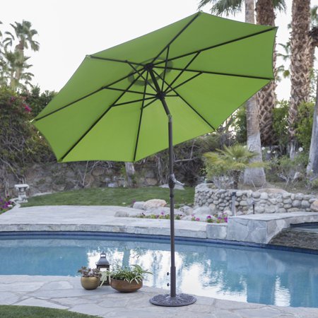 - Coral Coast 9 ft. Steel Market Patio Umbrella