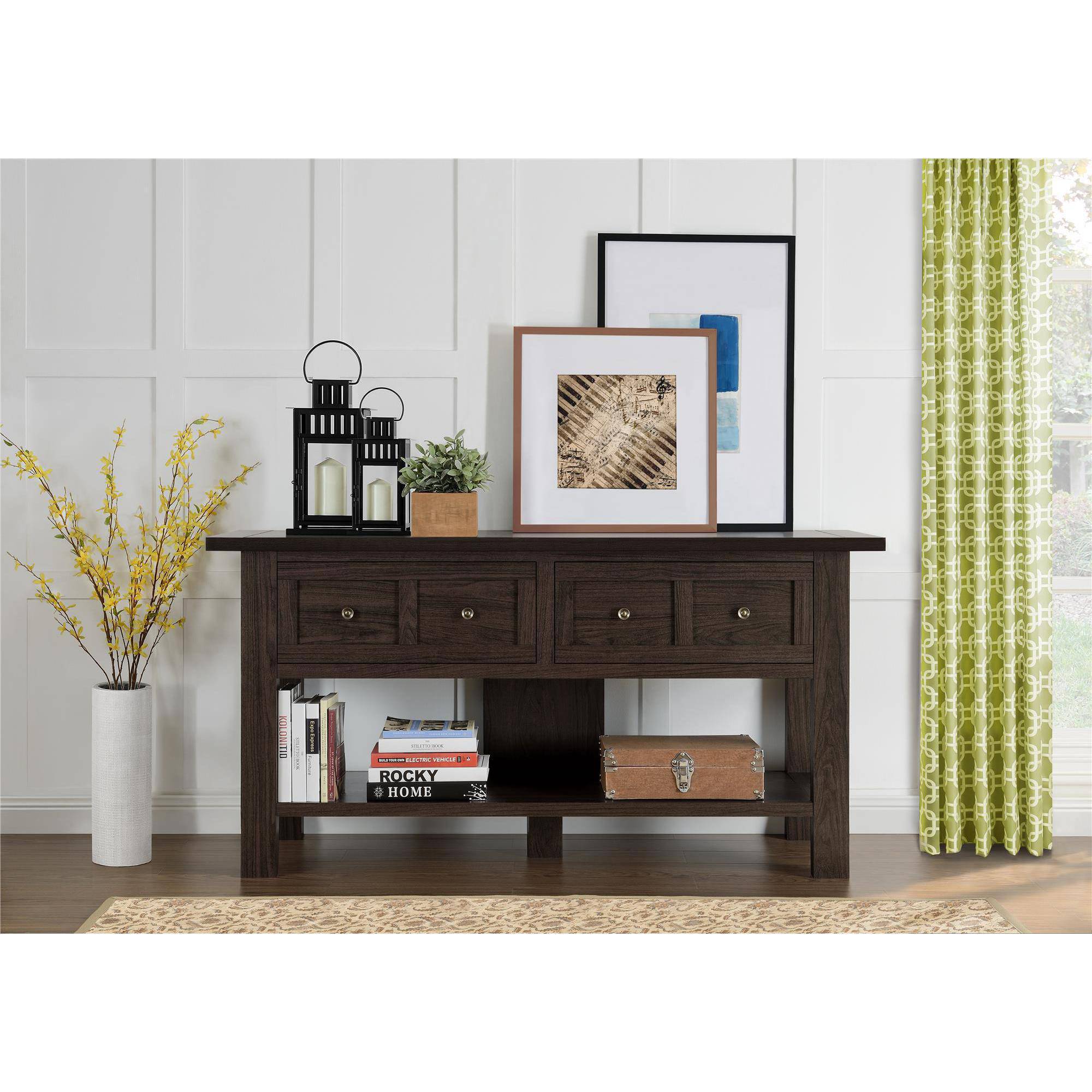 Apothecary Cherry TV Stand/Console Table for TVs up to 55''