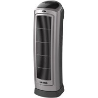 Lasko Ceramic Electric Tower Space Heater with Remote Control, 1500 W, Silver