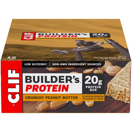 Builders Bar - Clif Builders, Crunchy Peanut Butter, 2.4 Oz, 12 Ct Protein Bar