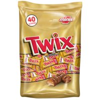 Twix Mini Size Caramel Chocolate Cookie Candy Bar, 40 Oz.