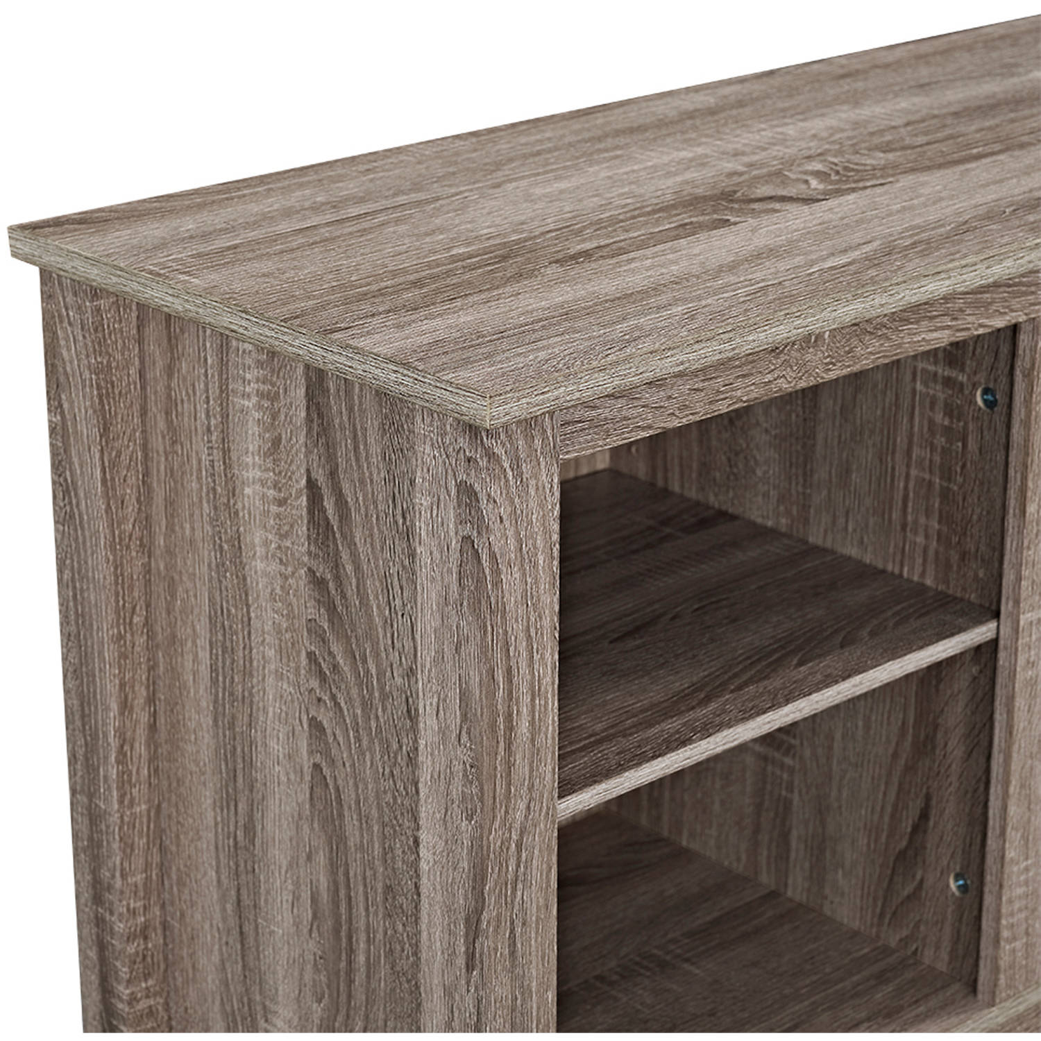 Driftwood TV Stand with Fireplace Insert for TVs up to 60'', Multiple Colors