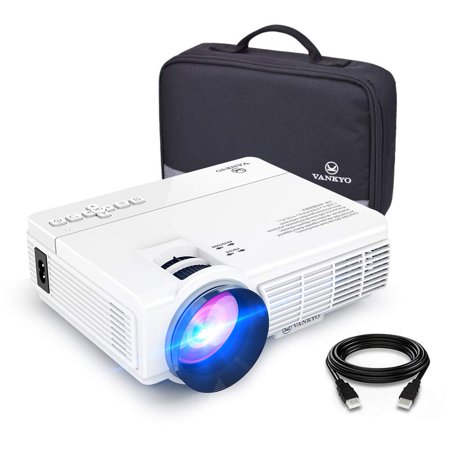 VANKYO Leisure 3 1080P Supported Mini Projector with 2400 Lux 40000 Hours Lamp Life, LED Portable Projector Support 170'' Display, Compatible with TV Stick, PS4, HDMI, VGA, TF, AV and USB (Best Hdmi Projector Under 200)
