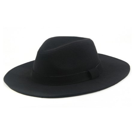 Classic Vintage Winter Wide Brim Fedora Hat 961SH (Best Womens Fedora Hats)