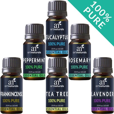 Pure Essential Oil Set (6x10mL) Natural Aromatherapy for Oil Diffuser (Best Natural Oil For Wrinkles)