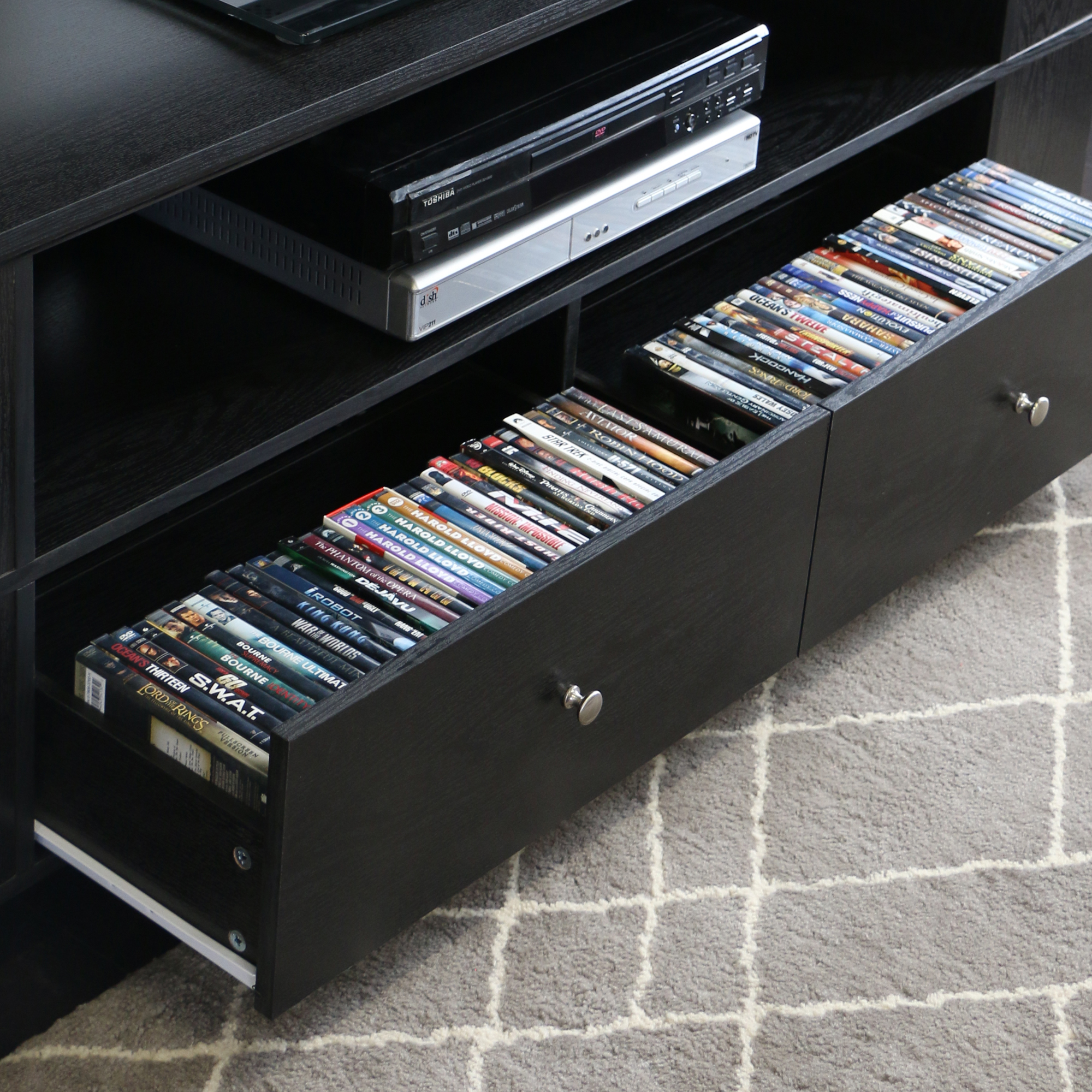 Walker Edison Black TV Stand for TVs up to 60''