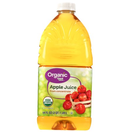 Great Value Organic Apple Juice, 64 oz - Walmart.com