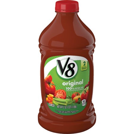 (2 Bottles) V8 Original 100% Vegetable Juice, 64 Fl (Best Vegetable Juice For Weight Loss In India)