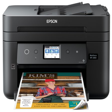 Epson WorkForce WF-2860 All-in-One Wireless Color Printer with Scanner ...