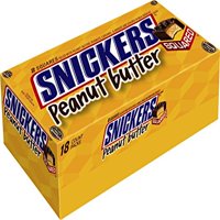 Snickers, Peanut Butter Squared Singles Size Chocolate Candy Bars, 1.78 Oz, 18 Ct